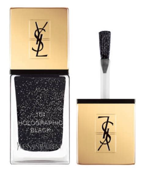 ysl holographic black vernis|ysl la laque nail varnish.